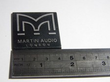 4pcs Replacement Martin Audio Sticker Speaker logo Badge 40mm ABS Aftermarket