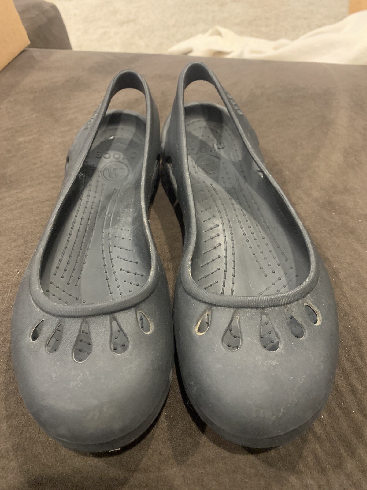 Crocs Womens Kadee Slingback Flats Round Toe Slip On … Gem