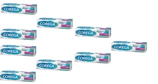 9 X Corega Super 3D Hold FOR FULL & PARTIAL DENTURE ADHESIVE CREAM 40GR