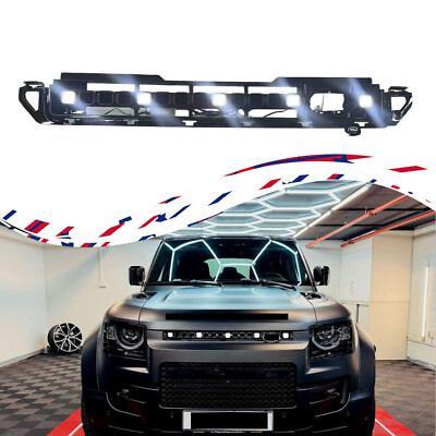 Octa Style Front Grille White LED Light Fits for Defender 90 110 130 2020-2025