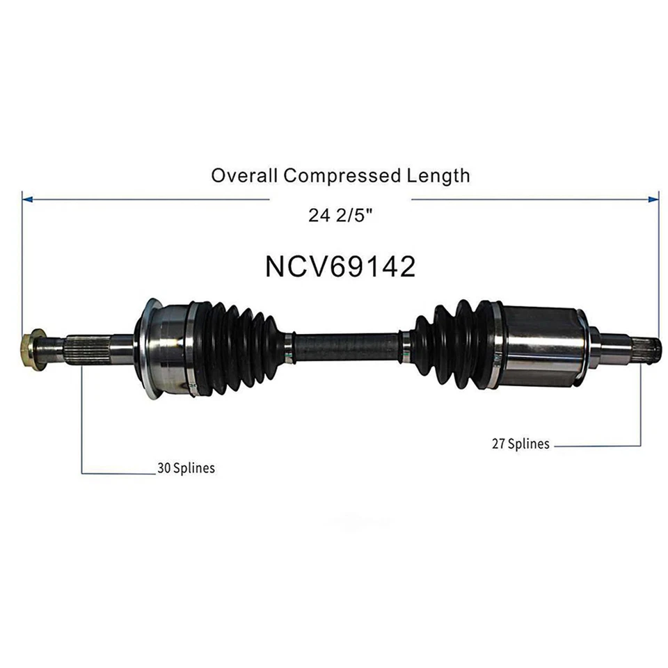 Eje delantero izquierdo/derecho CV para Toyota 4Runner Tacoma 1995-2002 2003 2004 Foto 2 de 4