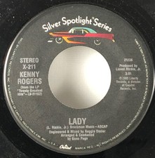 Silver Spotlight Series - Kenny Rogers- Lady 45 Rpm X-211