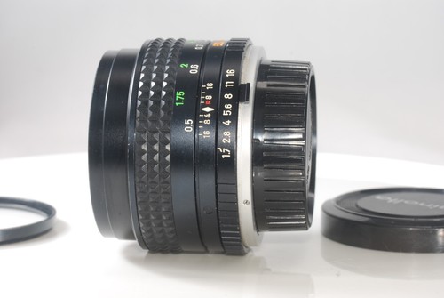Minolta MC Rokkor-PF 50mm f1.7 Lens with Caps - Near Mint - Picture 18 of 19