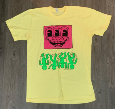 M KEITH HARING T Shirt andy warhol kaws kenny scharf jean michel 