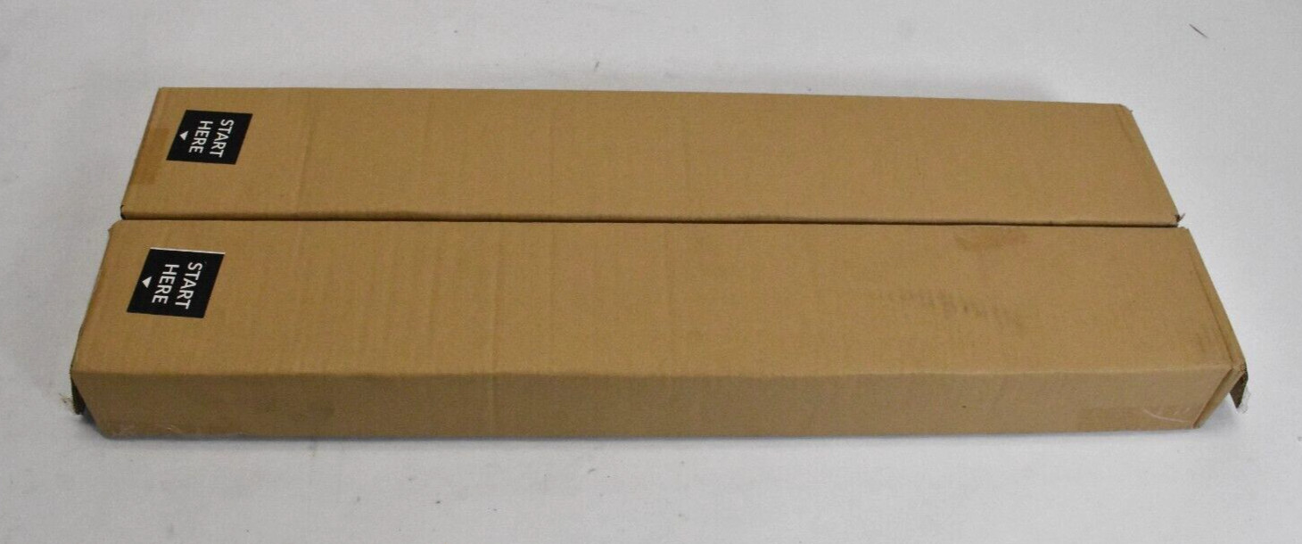 Chicology Cordless Vinyl Mini Blinds Gloss Gray 23" x 60" Lot of 2