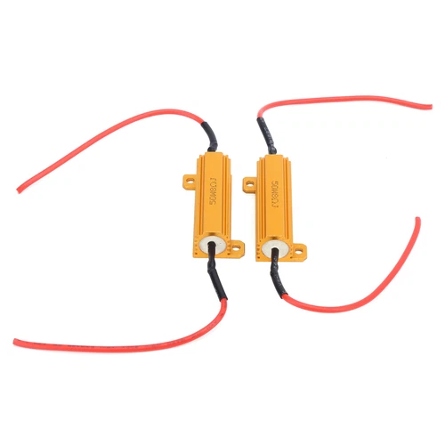 2pcs 50W LED Decoder 8Ω Load Resistor Canbus Error Canceller For Headlight