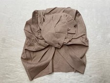 Baby Plain Ribbed Headwrap   Beige