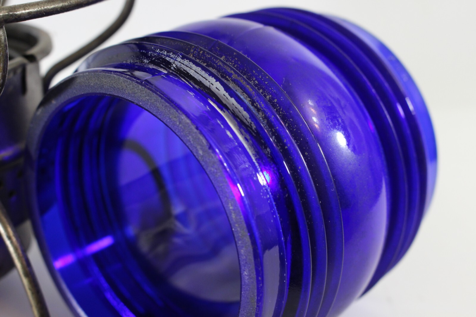 ORIGINAL FLORIDA EAST COAST RAILWAY LANTERN BLUE GLOBE F.E.C. RY