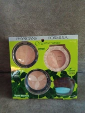 Physicians Formula Organic Wear Kit Pressed Powder Blush Bronzer Set Of 3