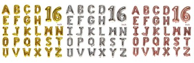16'' 40'' Silver Gold Rose Gold Letter Foil Balloon Wedding Party Supplies Decor