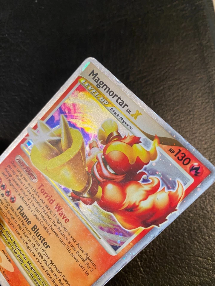Pokémon TCG Magmortar Lv. X 123/123 Mysterious Treasures (2007) - Secret Rare HP - Image 3 of 4