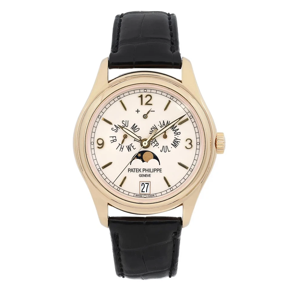 Patek Philippe 39mm Annual Calendar 18K Yellow Gold Automatic Watch 5146J-001