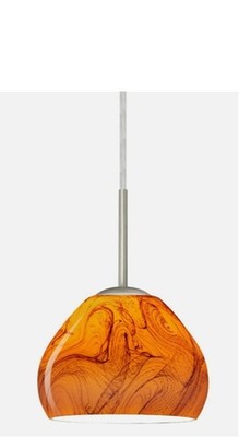 Besa Lighting 1BT-4122HB-SN OPEN BOX Bolla Pendant Satin Nickel