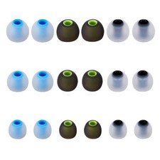 Earbud Tips Soft Silicone Earbuds Replacement Tips Fit for in-Ear Headphones ...