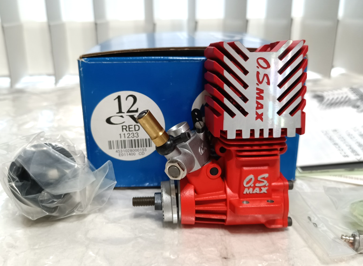 O.S. MAX 12CV RED Engine Nitro Car Truck Buggy For Radio Control