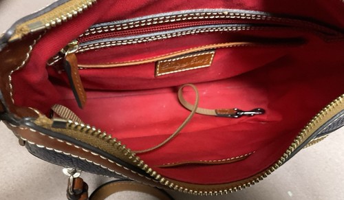 Dooney & Bourke Presley Pebbled Leather Navy Crossbody Bag - Picture 7 of 13