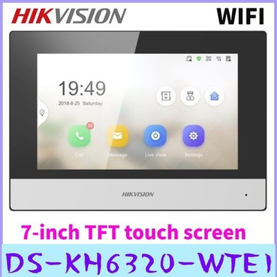 Hikvision DS-KH6320-WTE1 7'' Video Intercom Netzwerk IP Indoor Station WiFi PoE