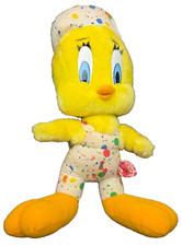 Looney Tunes Tweety Bird Painter Paint 1998 Plush 12" Vintage 1998