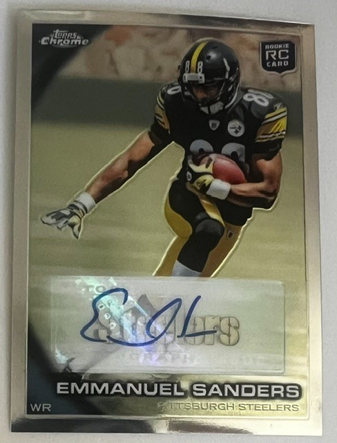 Emmanuel Sanders Topps Chrome #C106 Autograph