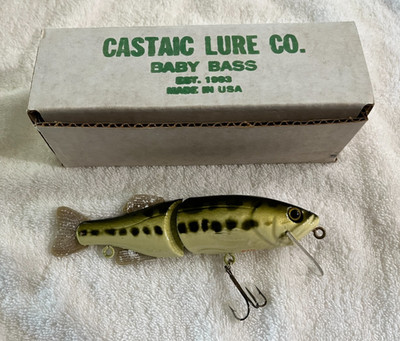 Vintage Original Castaic Lure Co Hardbaits 6'' BABY BASS Handcrafted RARE! NIB