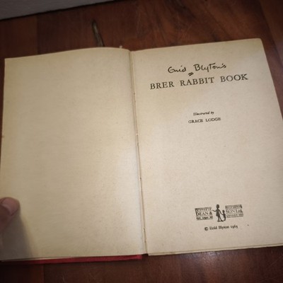 Enid Blyton's Brer Rabbit Again Hardback Book 1963 Illustrations By Grace Lodge