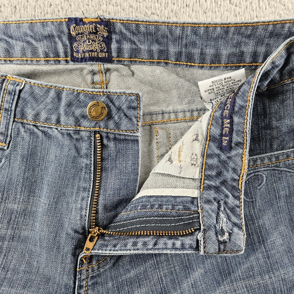 Женские джинсы Cowgirl Up 10 (34x35) синие Dont Fence Me In Western Cowgirl Chore - Изображение 3 из 4