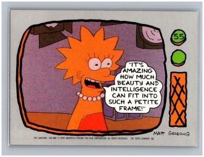 1990 Topps The Simpsons #55 It's amazing how much beauty and ... Trading Card