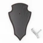 Trophy Shield Roe Deer Antler In Dark Oak 19 Cm X 11 Cm With 1 X Antler Clip