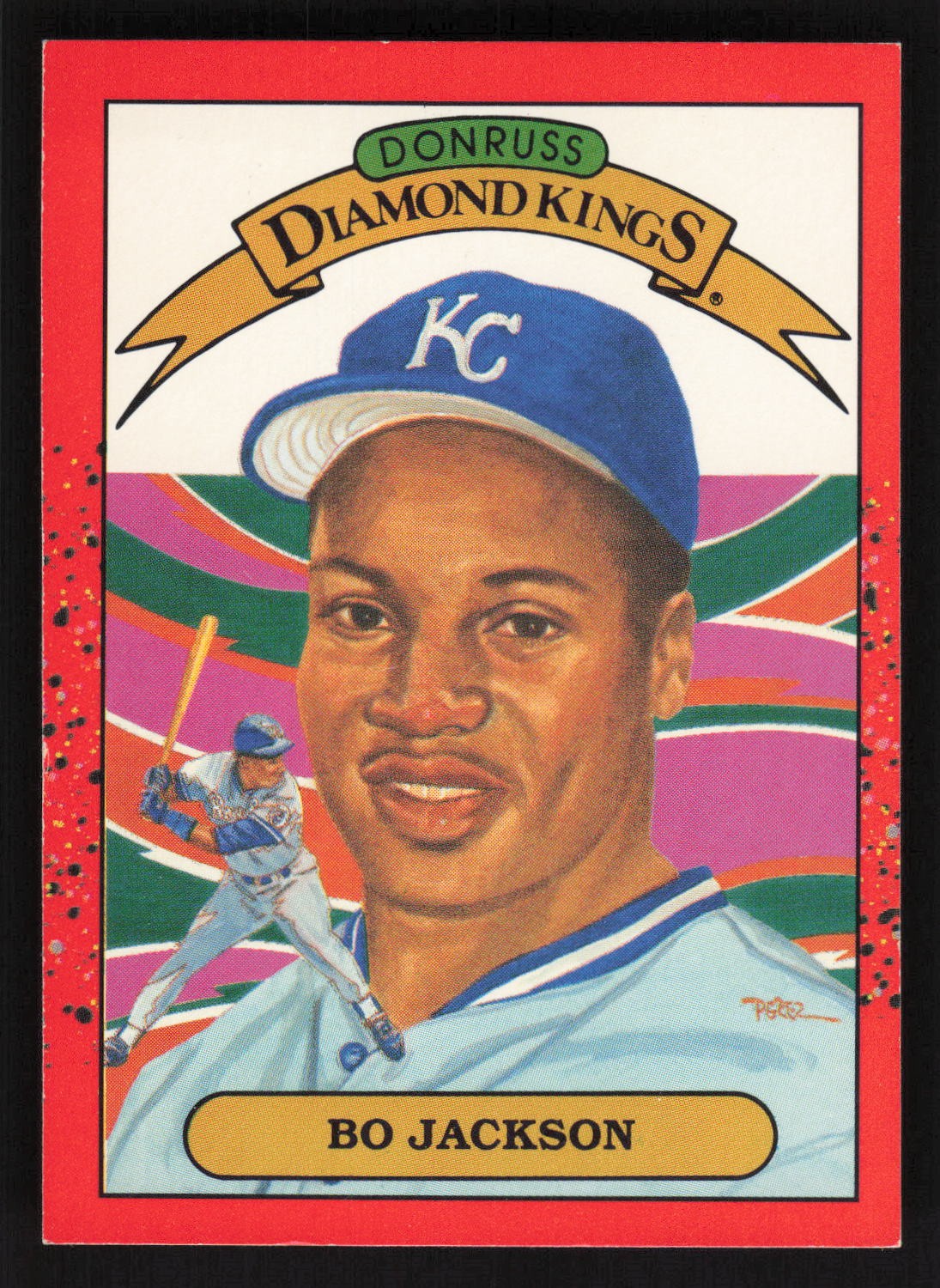 1990 Donruss #1 Bo Jackson Diamond Kings Card TCCCX