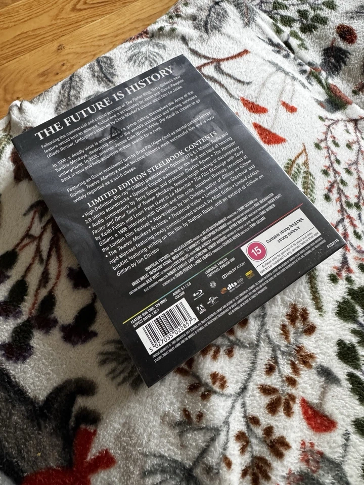 12 Monkeys Blu-Ray Steelbook 1995 Bruce Willis, Brad Pitt Arrow 2021 Region - Image 2 of 4