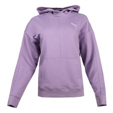 PUMA Her Long Sleeve Pull Over Hoodie Womens Purple Casual Outerwear 68163030