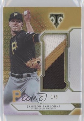 2018 Topps Triple Threads Single Jumbo Relics Gold 1/9 Jameson Taillon o1h