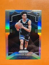 2019-20 Panini Prizm Silver Holo Brandon Clarke #266 Rookie Memphis Grizzlies