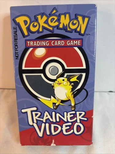 Rare Vintage Pokemon Trading Card 'Game Trainer Video' VHS Tape - Nintendo Games