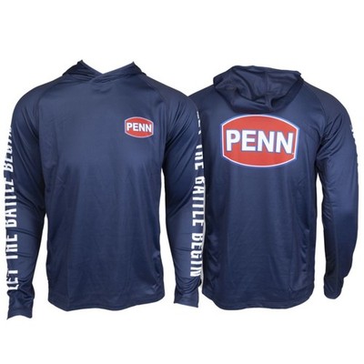 PENN UPF30 Long Sleeve Pro Hooded JERSEY Marine Blue