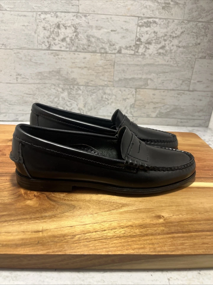 Sebago Classic Dan Hand Sewn USA Womens Black Penny Loafer Shoes Sz 6 N - NEW - Image 3 of 4