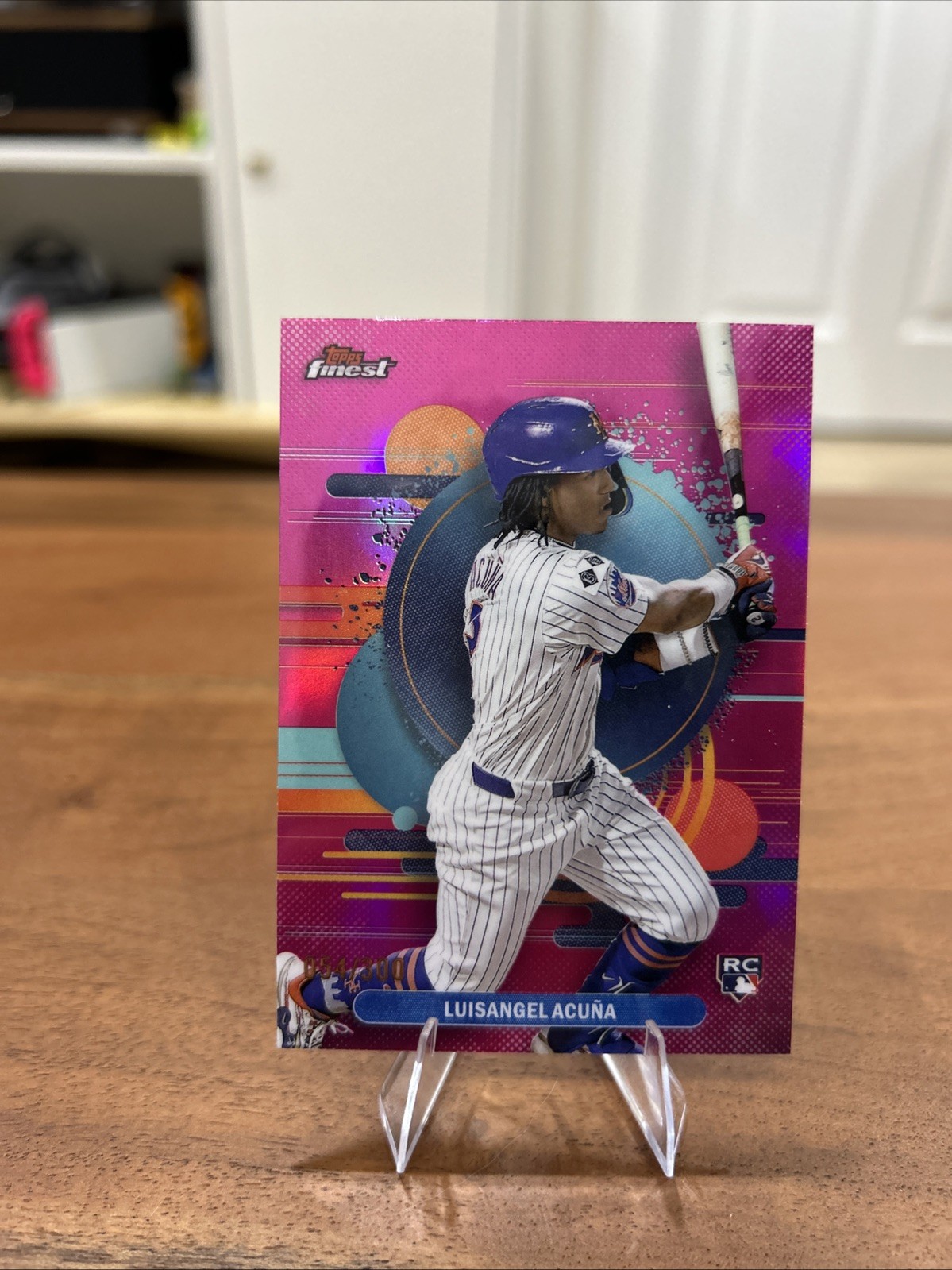 2025 Topps Finest - Uncommon Luisangel Acuna #108 Magenta Refractor /300 (RC)