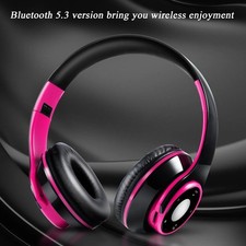 Wireless Bluetooth 5.3 Headphones Foldable Stereo Bass MP3 Player Sports Headset
