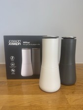 Joseph Joseph Milltop No Spill Salt And Pepper Mills BNIB RRP £50.00