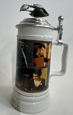 Star Trek Next Generation First Encounter Series The Neutral Zone Lidded Stein