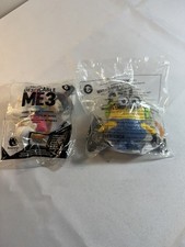 Lot of 2 McDonald  s Happy Meal Toys Despicable Me 3 Minions Sealed