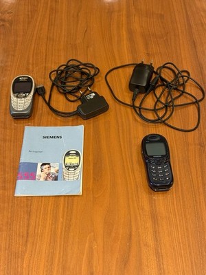 2 Siemens Handy S45 mit Ladegerät/Netzteil und Siemens S55 + Bedienungsanleitung