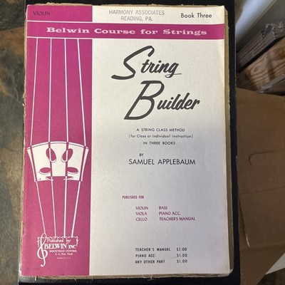 Belwin Course for Strings String Builder Book Three