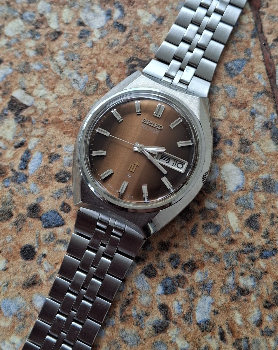 Vintage Seiko Elnix 0703 7080 Kanji August 1975 28800 BPH | eBay