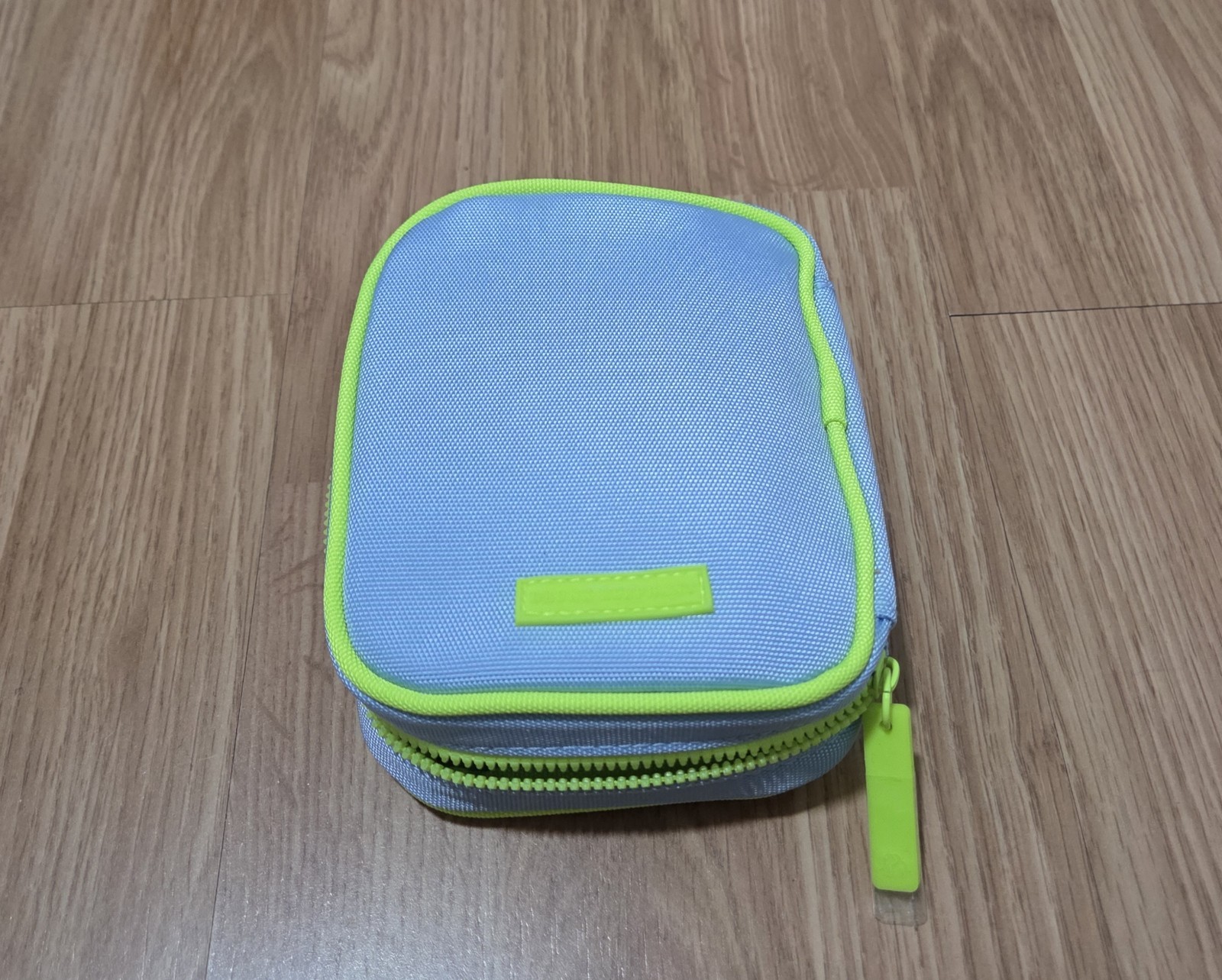 Cosmetics Makeup Blue Green Zipper Case Travel Zip