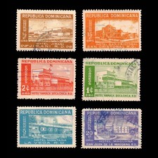 Dominican Republic, Scott 437-442, Hotels, 1950, used, 115520