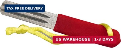 SE Dual Grit Diamond Fishing Hook and Knife Sharpening Stone - DF401FS