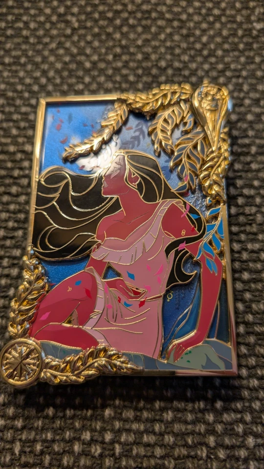 Disney Fantasy Pin ThePinHut Wishing Profile Pocahontas LE 60 Jumbo - Image 2 of 4