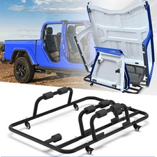 Hardtop Storage Cart Sliding Movable Rack For Jeep Wrangler Yj Tj Jk Jl1976-2025