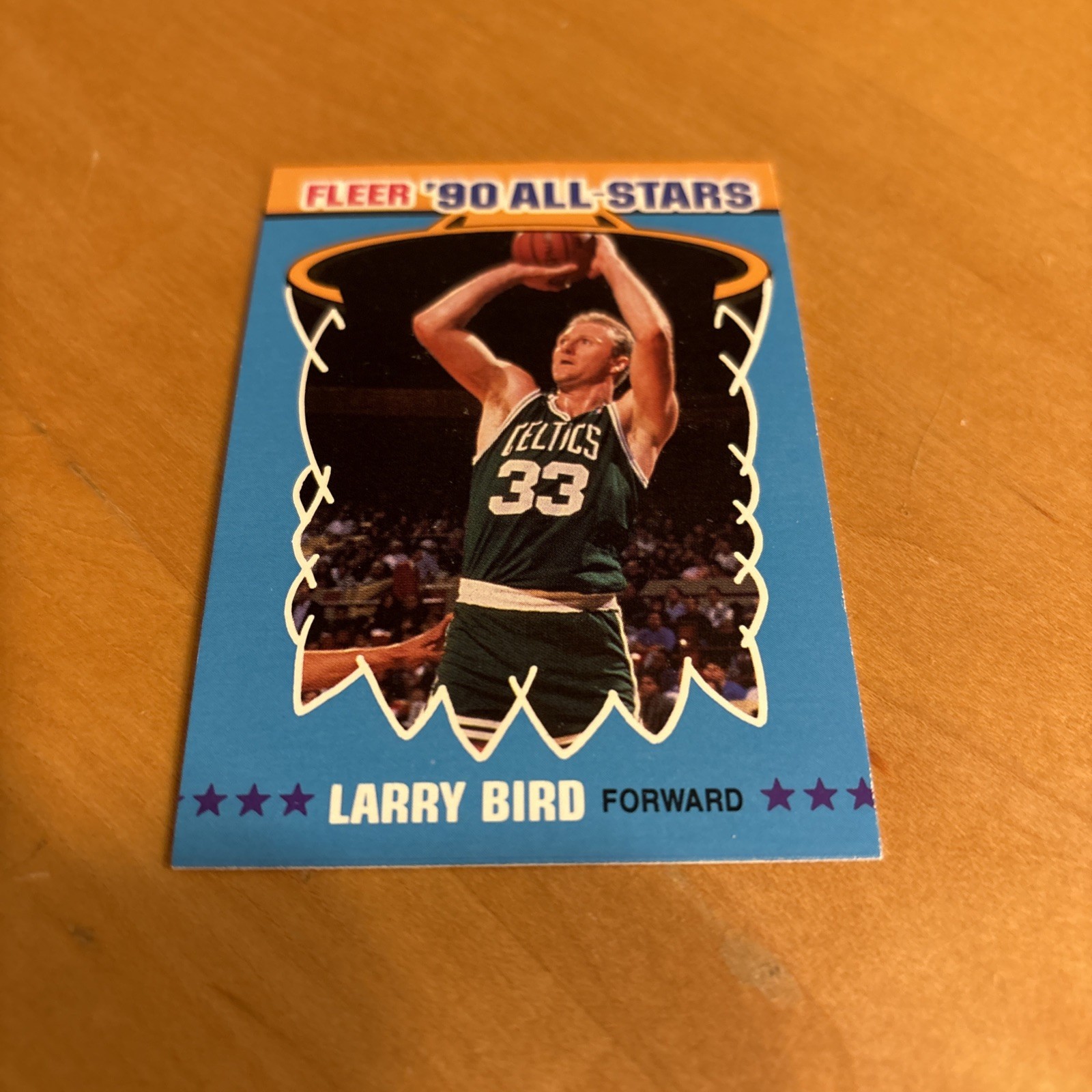 LARRY BIRD Boston CELTICS  1990 FLEER All-Star BASKETBALL CARD #2 of 12 HOF